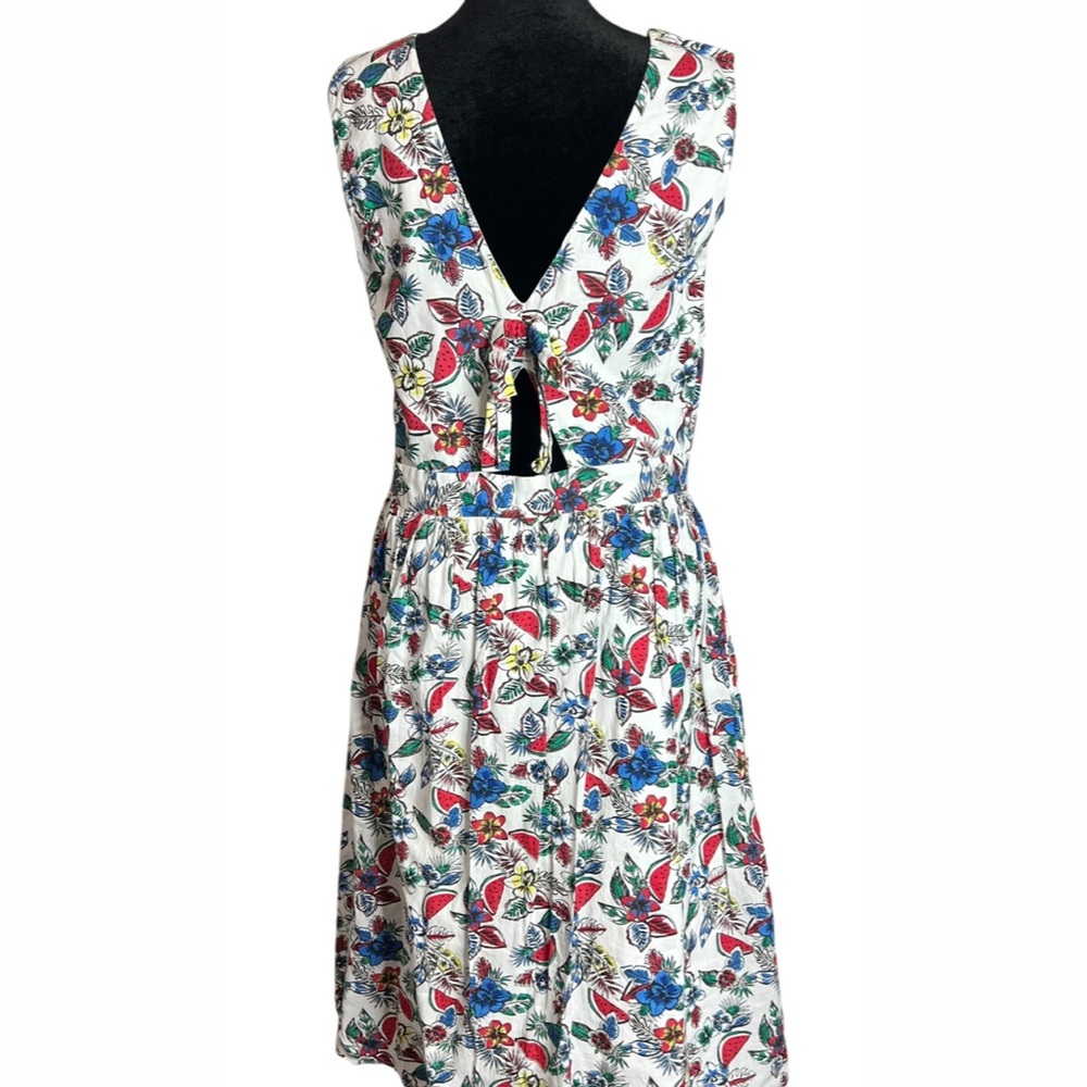 Long Tall Sally‎ Womens 8 Multi Color Sleeveless Midi Dress - Picture 8 of 12